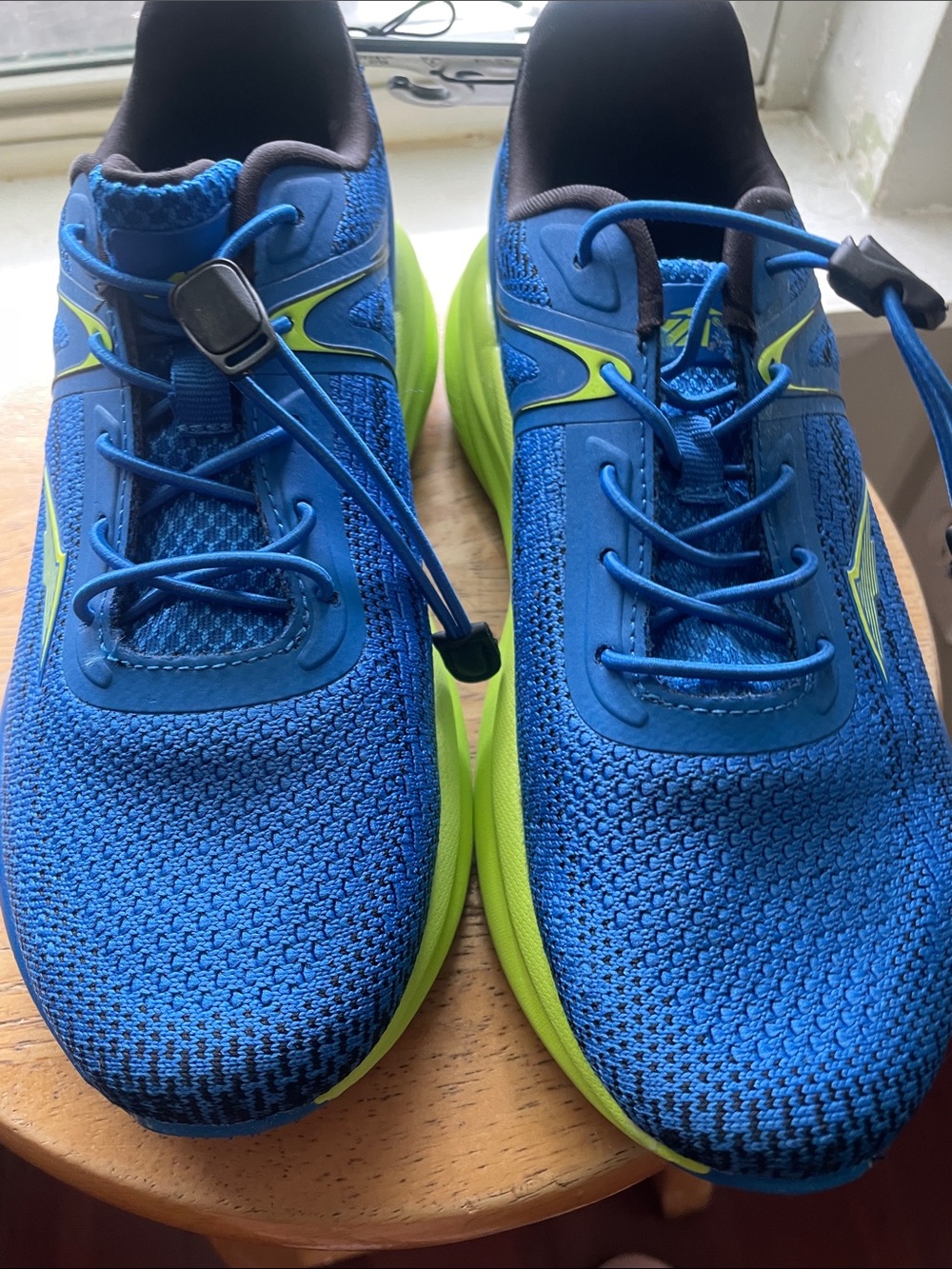Avia Kids Blue and Neon Green Sneakers